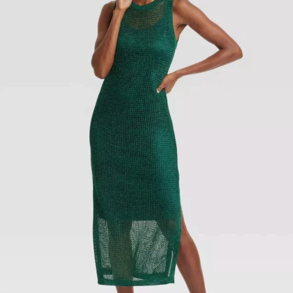 NWT - Ladies A New Day Openwork Midi Tank Dress